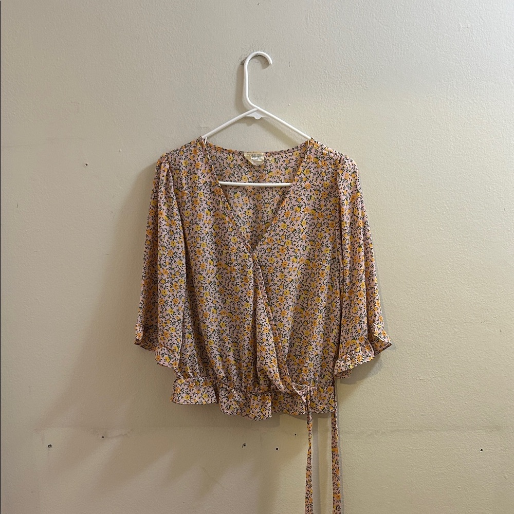 Sienna Sky Floral V-Neck Blouse